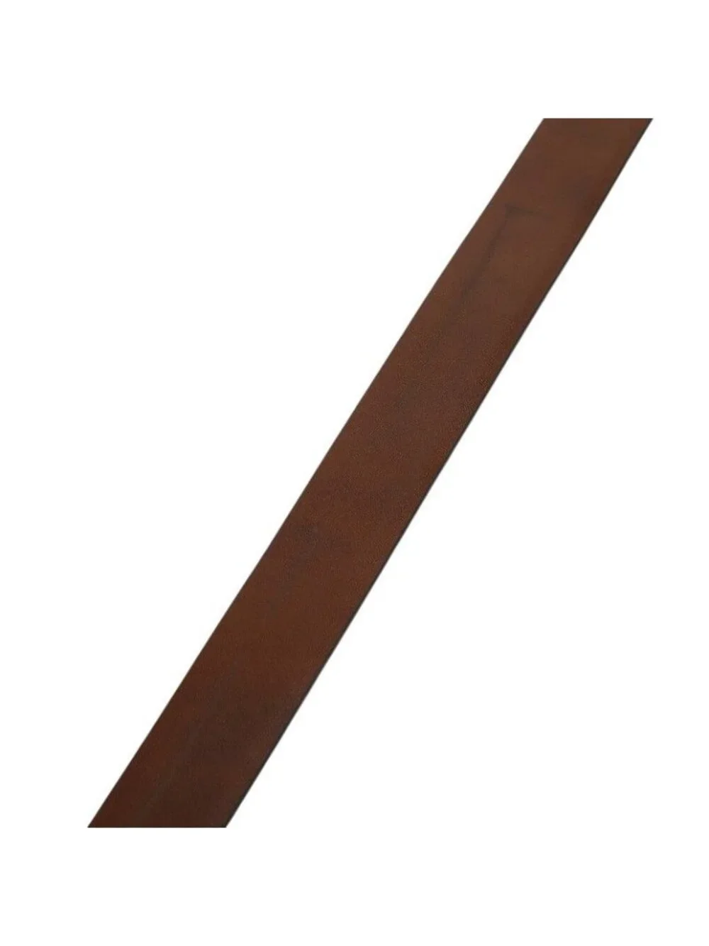 Saint Laurent Vintage Logo Belt Black Brown Leather Plated